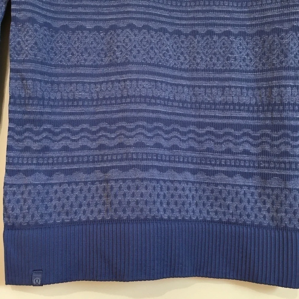 Lululemon Rest Less Gatsby Blue Long Sleeve Hoodie